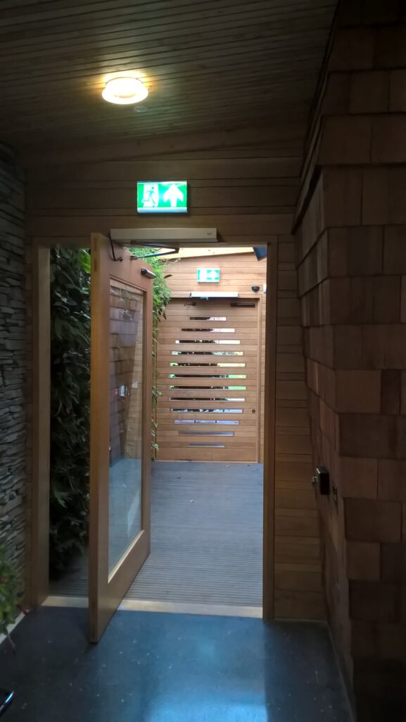 Image of one of our automatic swing doors.