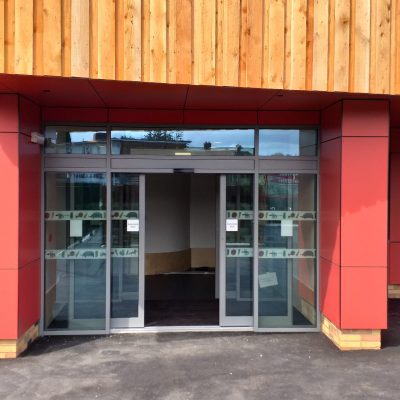 Image of automatic sliding doors.